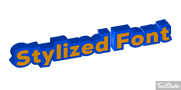 Stylized Font Texteffekt