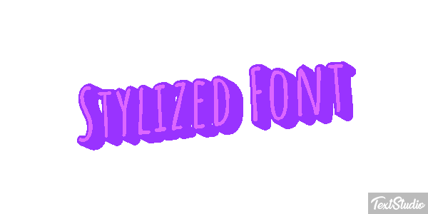 Stylized Font Texteffekt