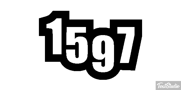 1597 Tekst effect