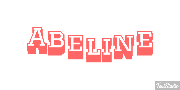 Abeline Effet de texte