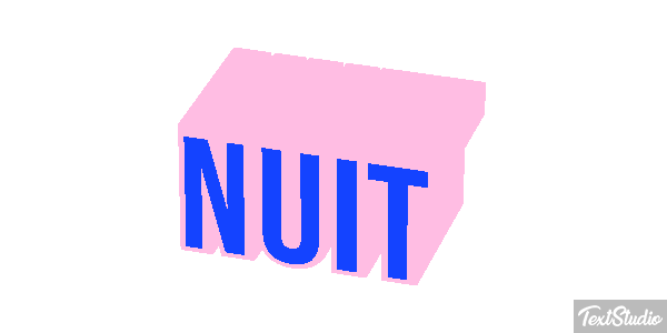 Nuit Texteffekt