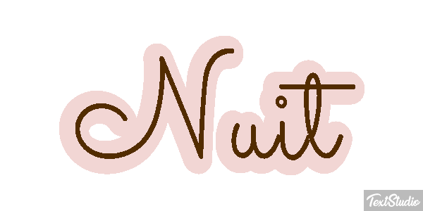 Nuit Texteffekt