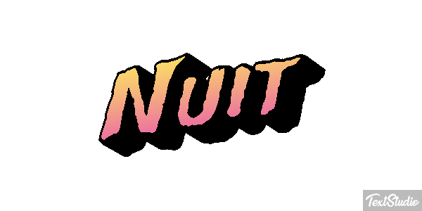 Nuit Texteffekt