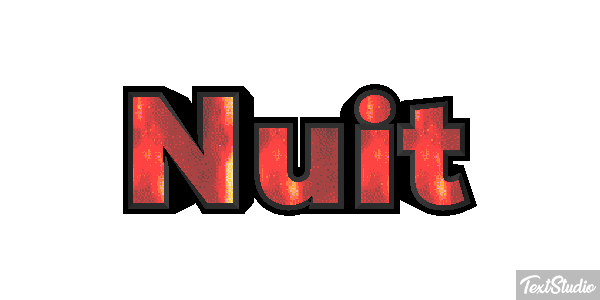 Nuit Texteffekt