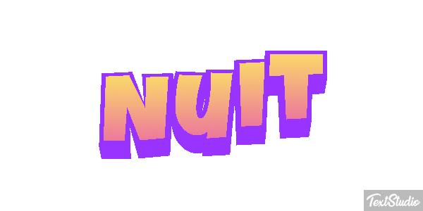 Nuit Texteffekt