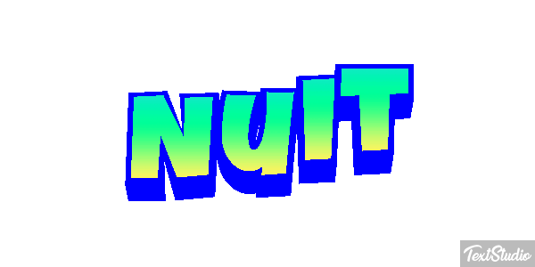 Nuit Texteffekt