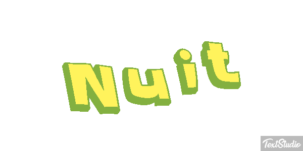 Nuit Texteffekt