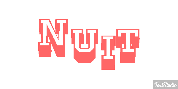 Nuit Texteffekt
