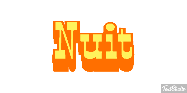 Nuit Texteffekt