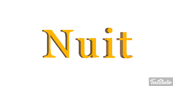 Nuit Texteffekt