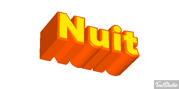 Nuit Texteffekt