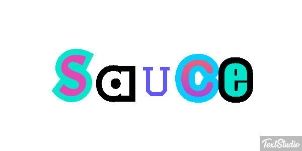 Sauce Tekst effect