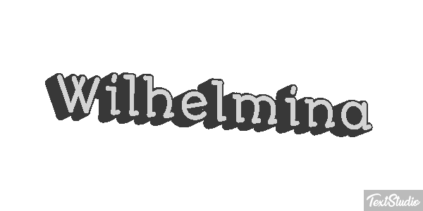 Wilhelmina Tekst effect