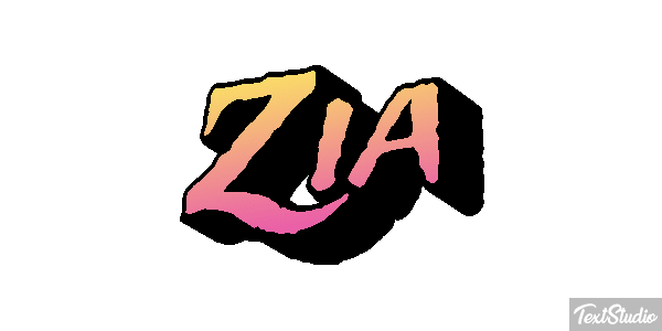 Zia Text effect