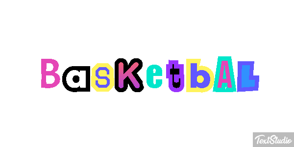 Basketbal Tekst effect