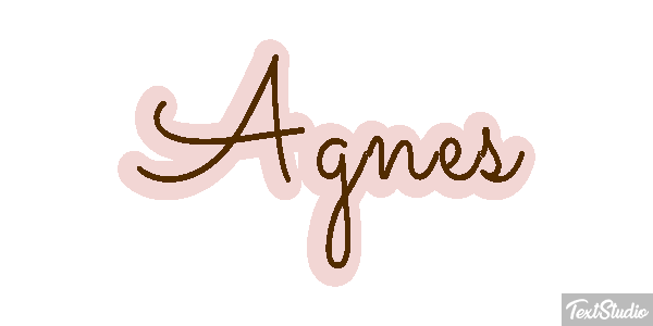 Agnes Текстовый эффект