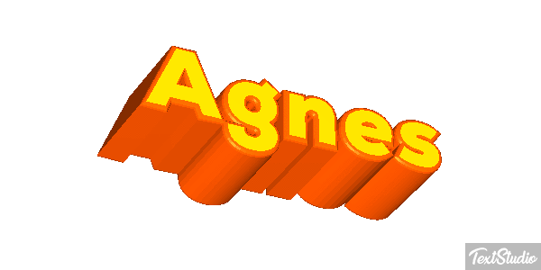 Agnes Текстовый эффект