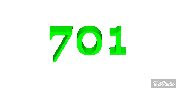 701 Efecto de texto