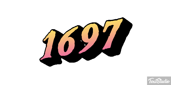 1697 Tekst effect