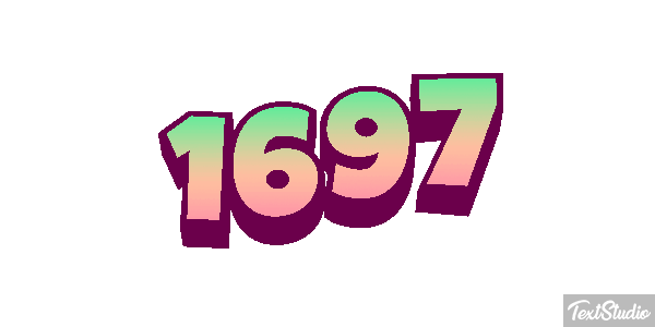1697 Tekst effect