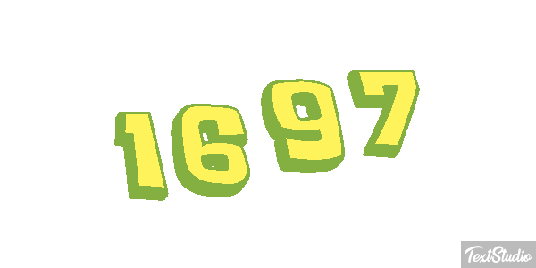 1697 Tekst effect