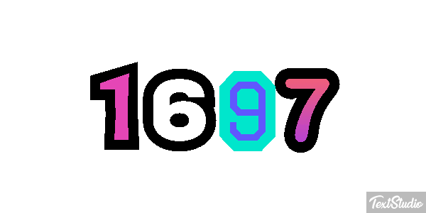 1697 Tekst effect