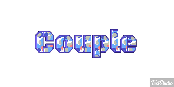 Couple Tekst effect