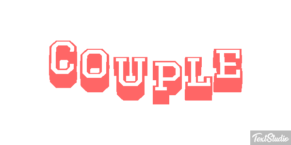 Couple Tekst effect
