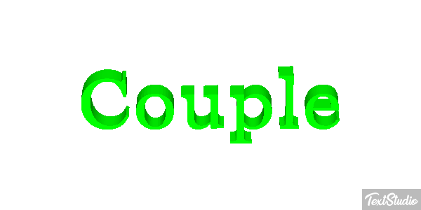 Couple Tekst effect