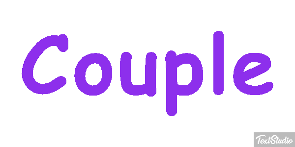 Couple Tekst effect