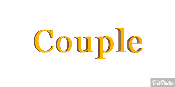 Couple Tekst effect