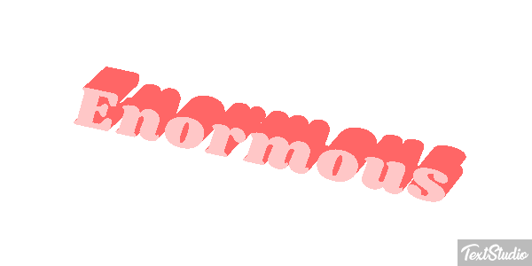 Enormous Текстовый эффект