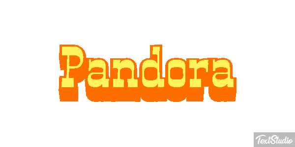 Pandora Tekst effect