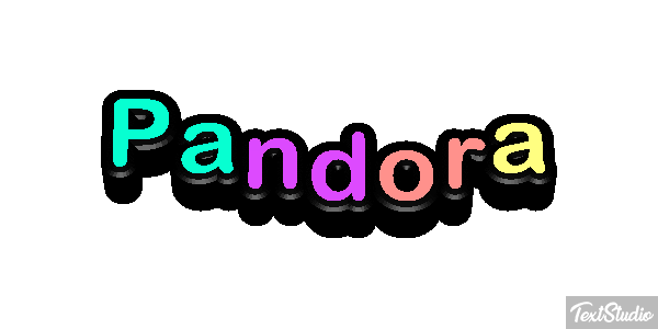 Pandora Tekst effect