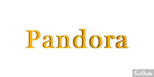 Pandora Tekst effect