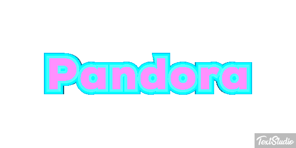 Pandora Tekst effect
