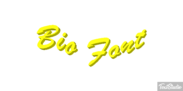 Bio Font Metin efekti