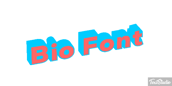 Bio Font Metin efekti