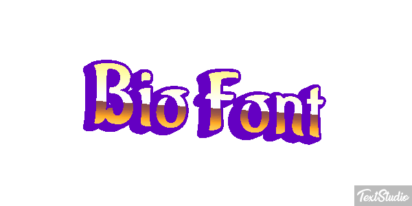 Bio Font Metin efekti