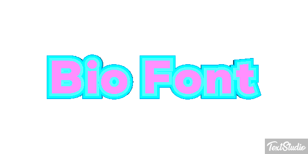 Bio Font Metin efekti