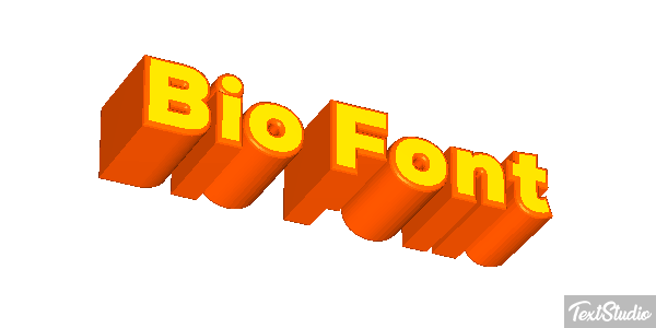 Bio Font Metin efekti