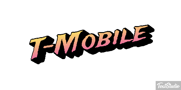 T-Mobile Text effect