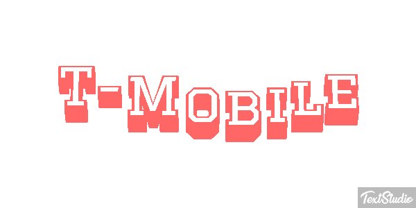 T-Mobile Text effect