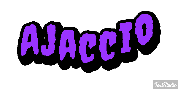 Ajaccio Texteffekt