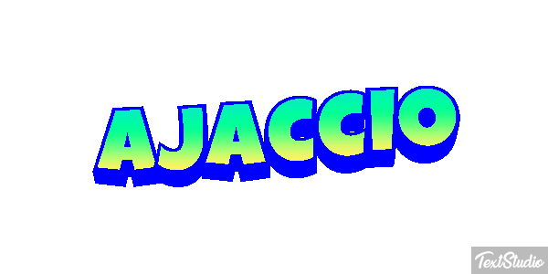 Ajaccio Texteffekt