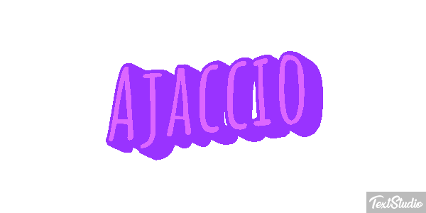 Ajaccio Texteffekt