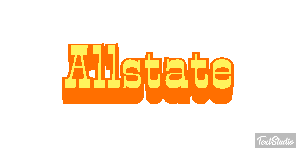 Allstate Текстовый эффект