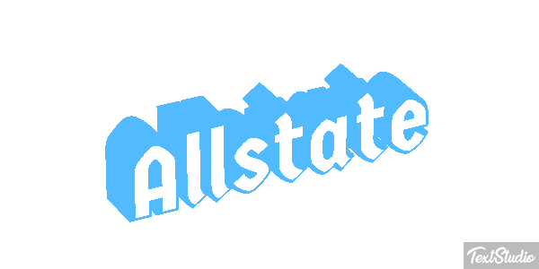 Allstate Текстовый эффект