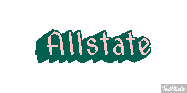 Allstate Текстовый эффект
