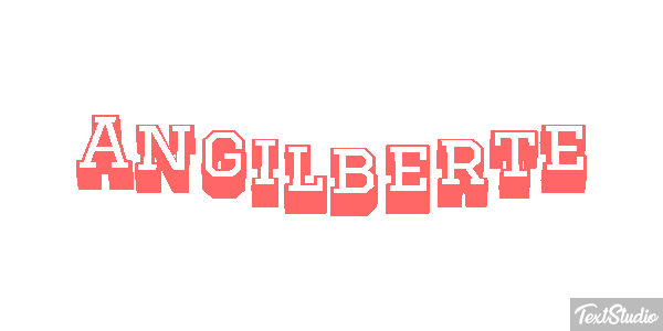 Angilberte Tekst effect